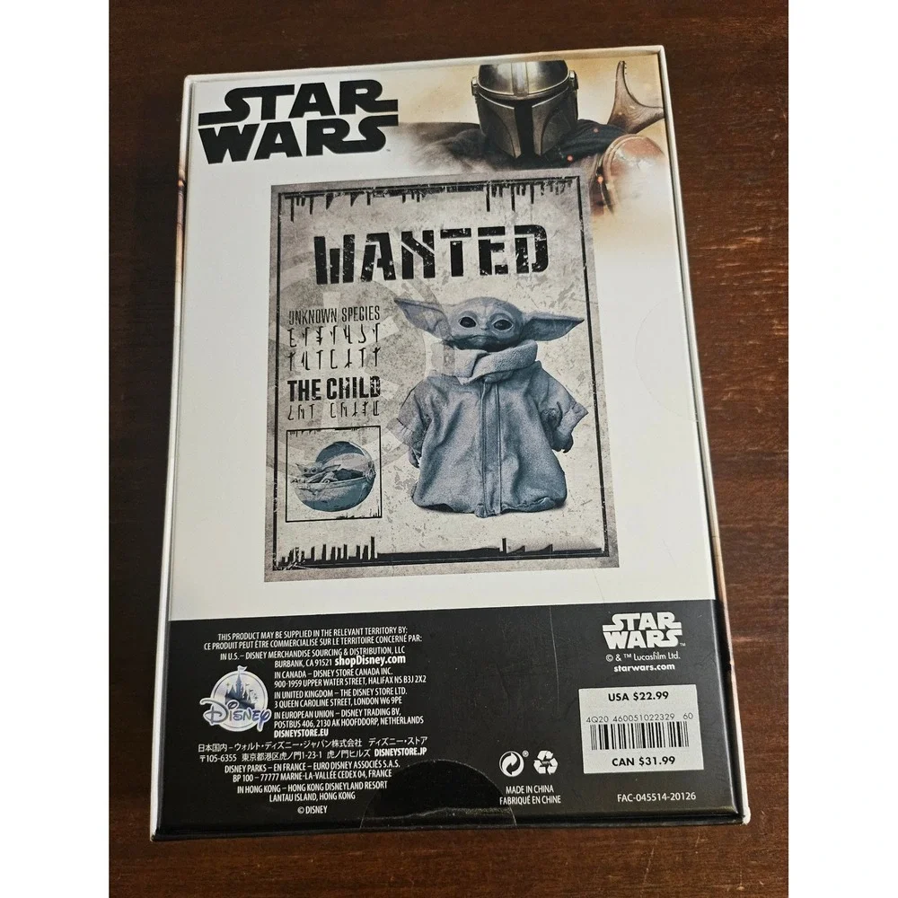 Star Wars Jigsaw Puzzle Kids 1000pc Grey Mandalorian The Child Wanted Poster